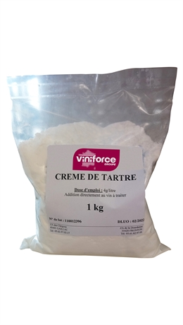 Crème de tartre - Bitartrate de potassium